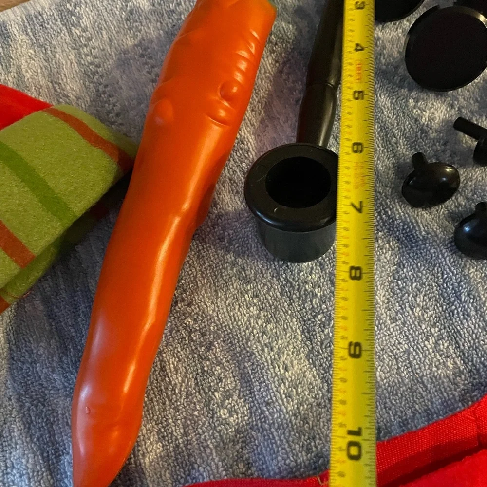 Snowman Kit Eyes Pipe Buttons Hat Scarf
